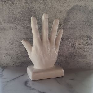Ceramic White Hand Decor